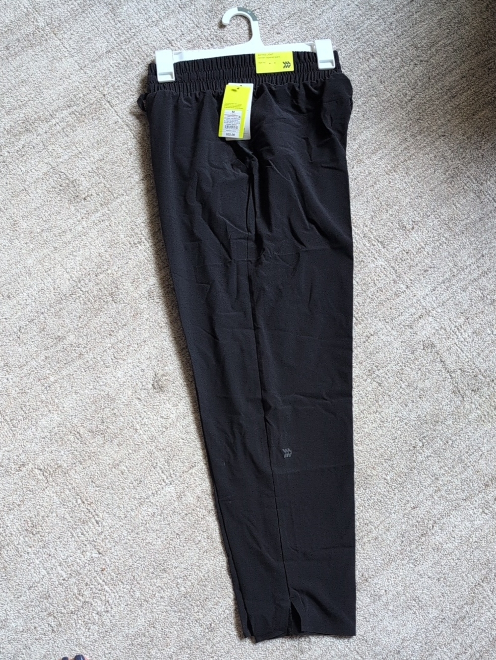 Brand New Women's Black Woven Tapered Pants